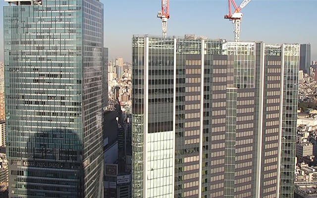 渋谷 建設中のビル