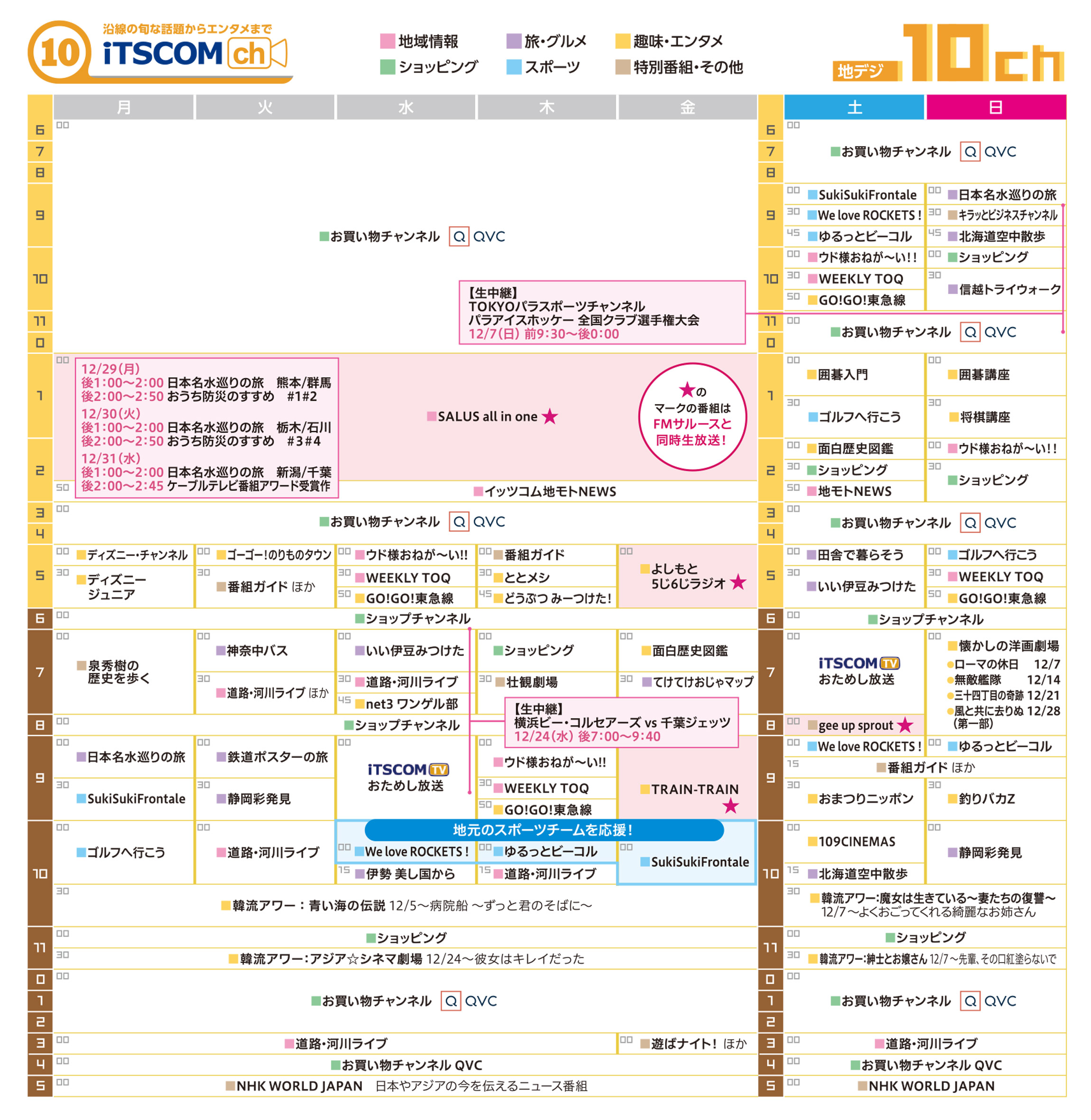 11chタイムテーブル