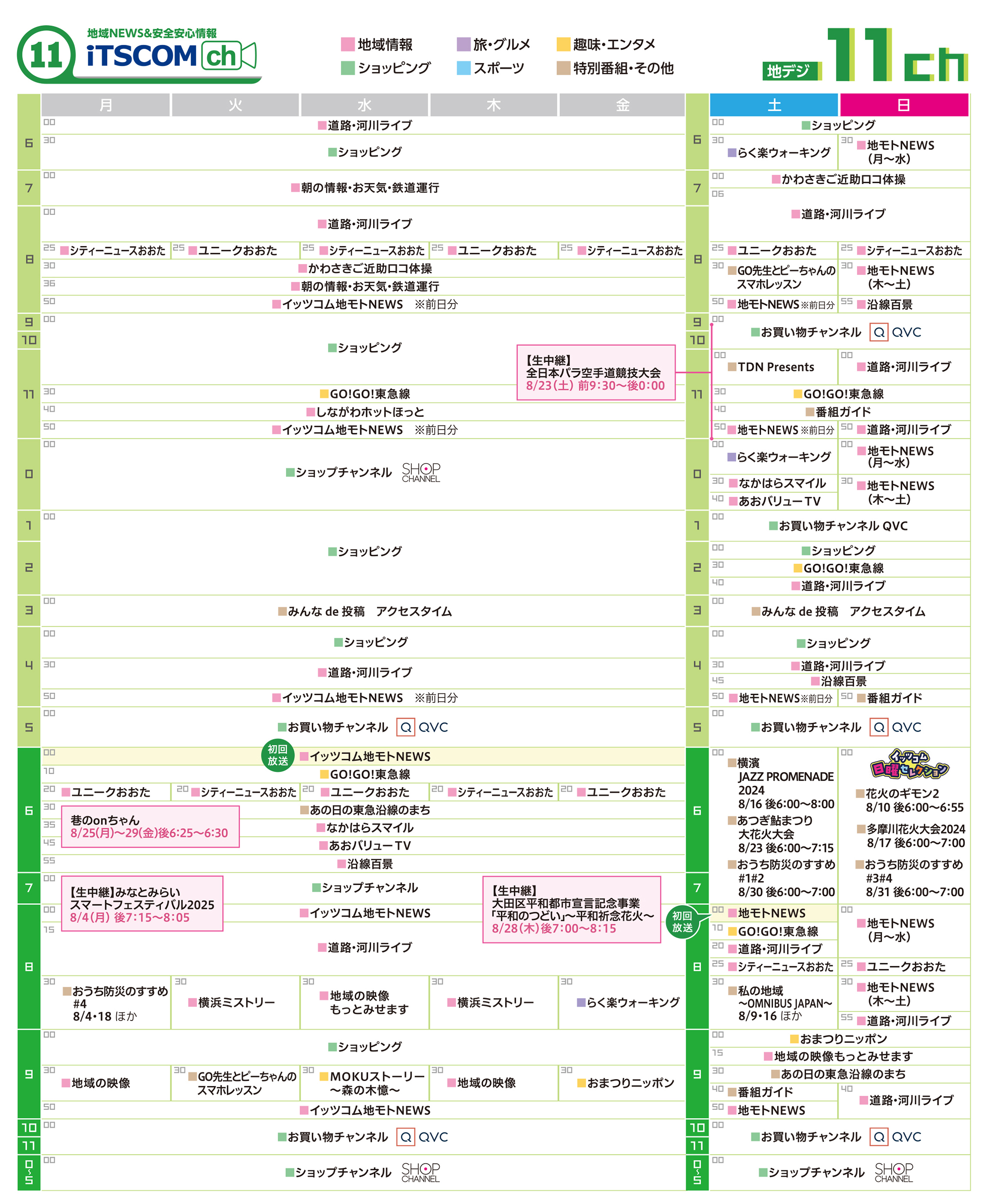 10chタイムテーブル